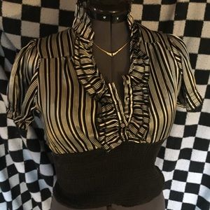 🤡5/20! 🤡Black and white stripes top